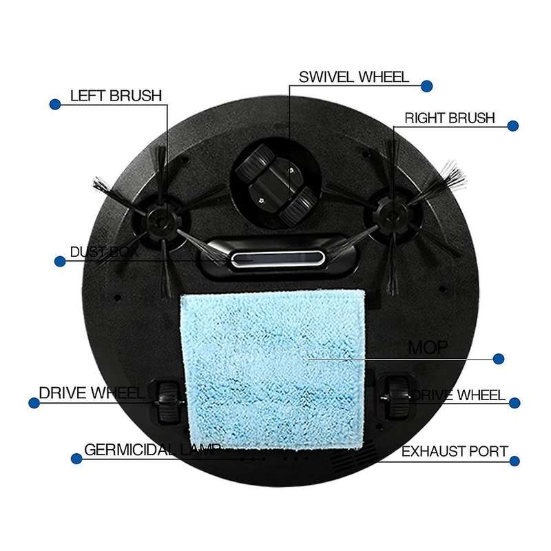 RS8 Smart Robot Vacuum Cleaner App Remote Control Vacuum Cleaner Auto Multifunctional Wireless Sweep