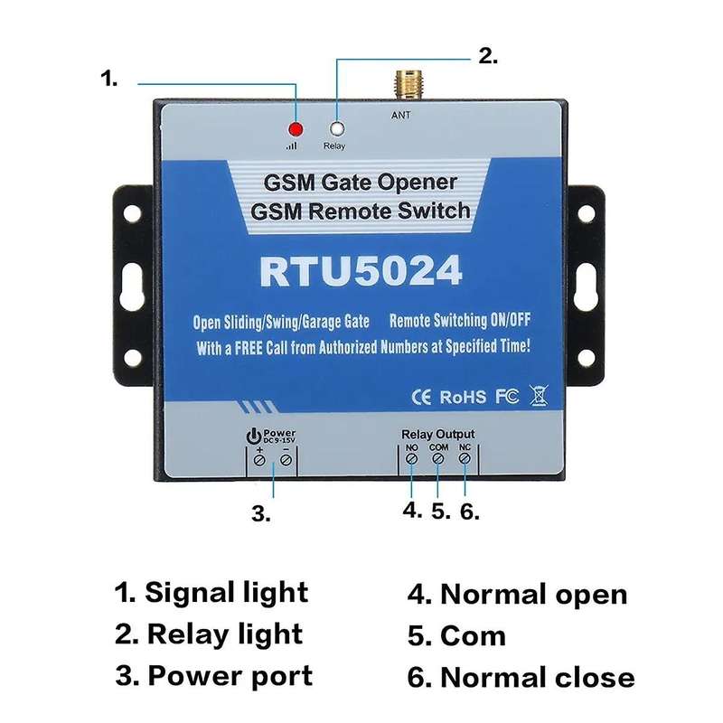Rtu5024 Gsm Gate Opener Relay Remote Door Accessories Switches 850/900/1800/1900mhz for Household Be