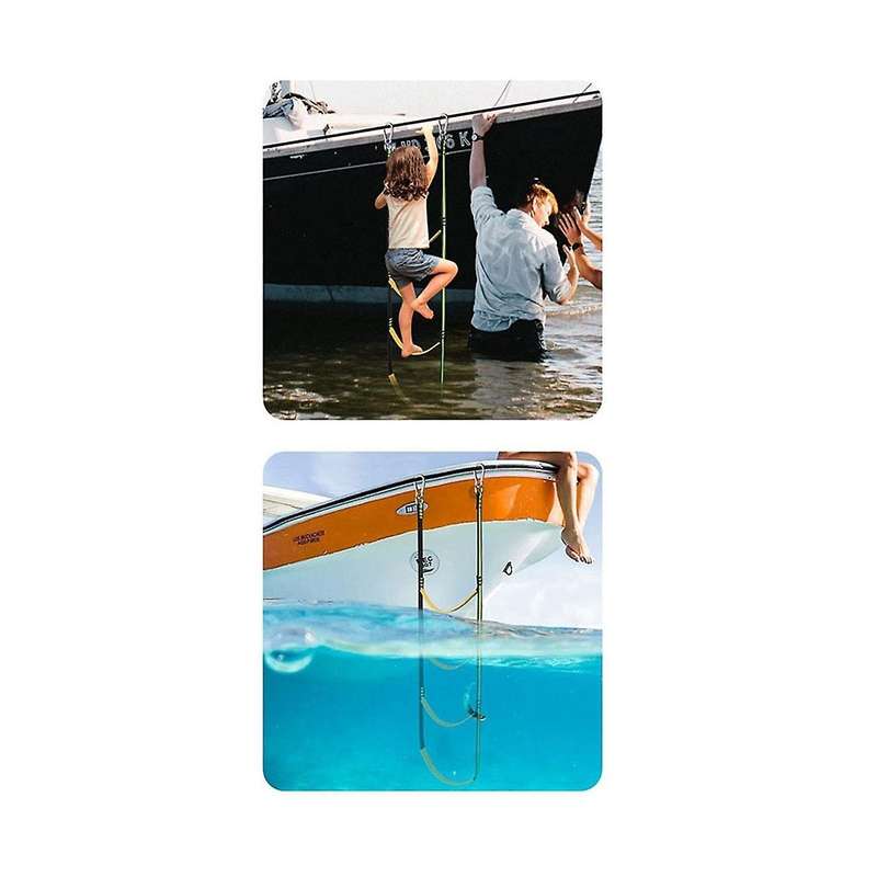 Rubber Boat Boarding Soft Ladder Inflatable Boat Launching Ladder Folding Hanging Ladder Yacht Boat