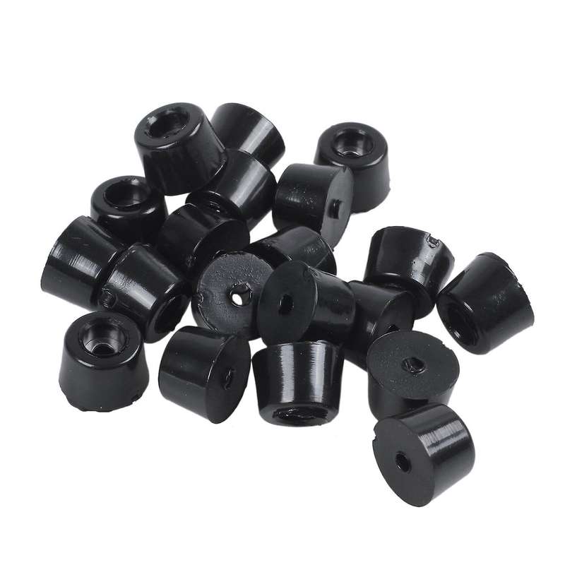 Rubber Anti Vibration Isolator Absorber Foot Pad 20Pcs Black
