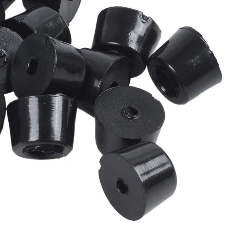 Rubber Anti Vibration Isolator Absorber Foot Pad 20Pcs Black