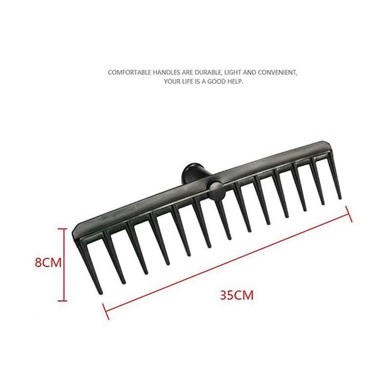 Rubber Golf Grip Rake Head Golf Course Driving Range Sand Pit Rake Garden Yard Leaf Lawn Finishing