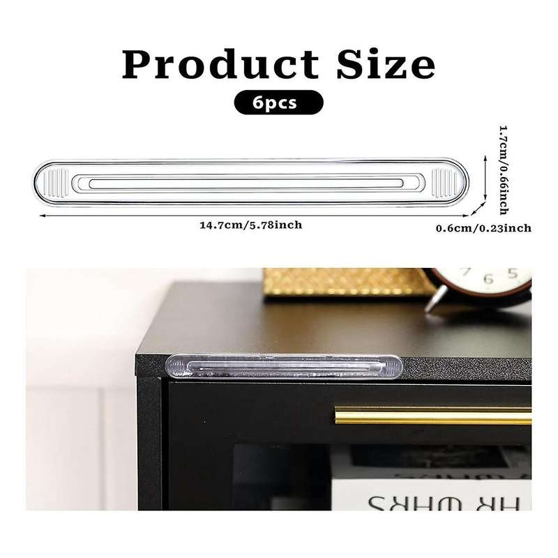 Rubber Chair Wall Protector From Chair Back,6 Pack Clear Furniture Bumpers Silicone Cabinet Door for