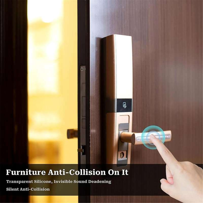Rubber Chair Wall Protector From Chair Back,6 Pack Clear Furniture Bumpers Silicone Cabinet Door for
