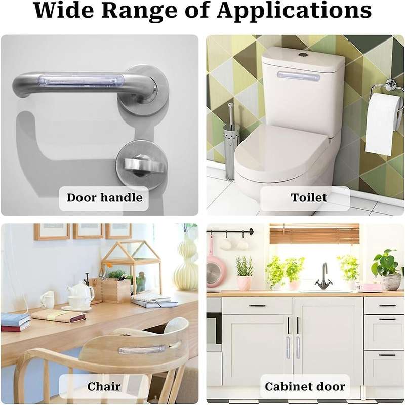 Rubber Chair Wall Protector From Chair Back,6 Pack Clear Furniture Bumpers Silicone Cabinet Door for
