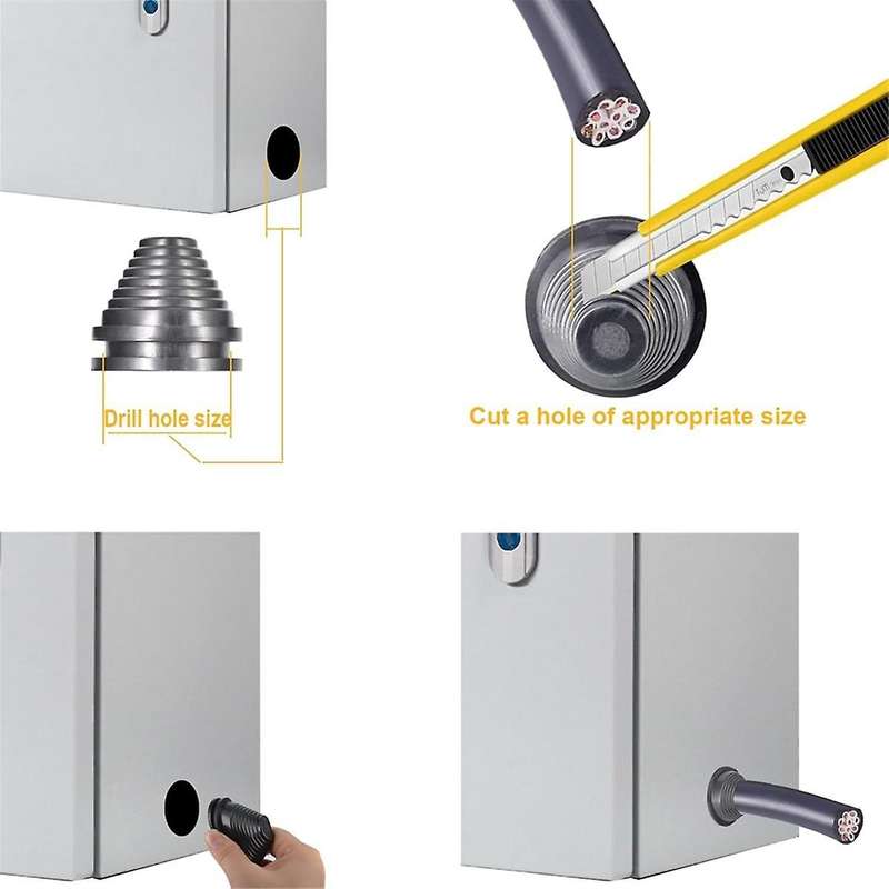 Rubber Grommets Wire Protection,Closed Rubber Grommet,Firewall Solid Closed Hole,Firewall Plug Grom