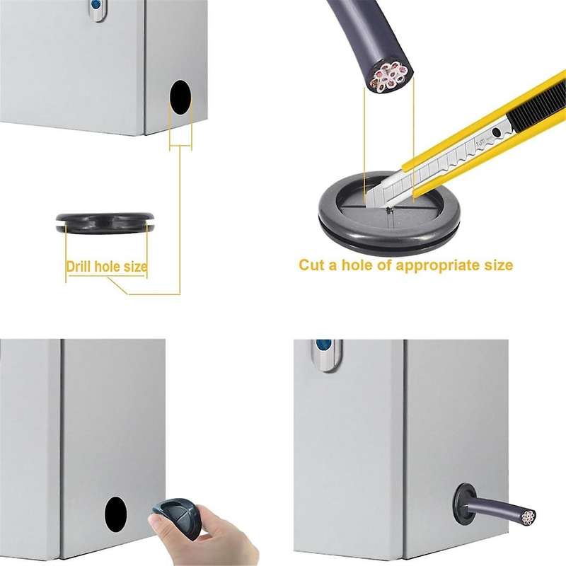 Rubber Grommets Wire Protection,Closed Rubber Grommet,Firewall Solid Closed Hole,Firewall Plug Gromm