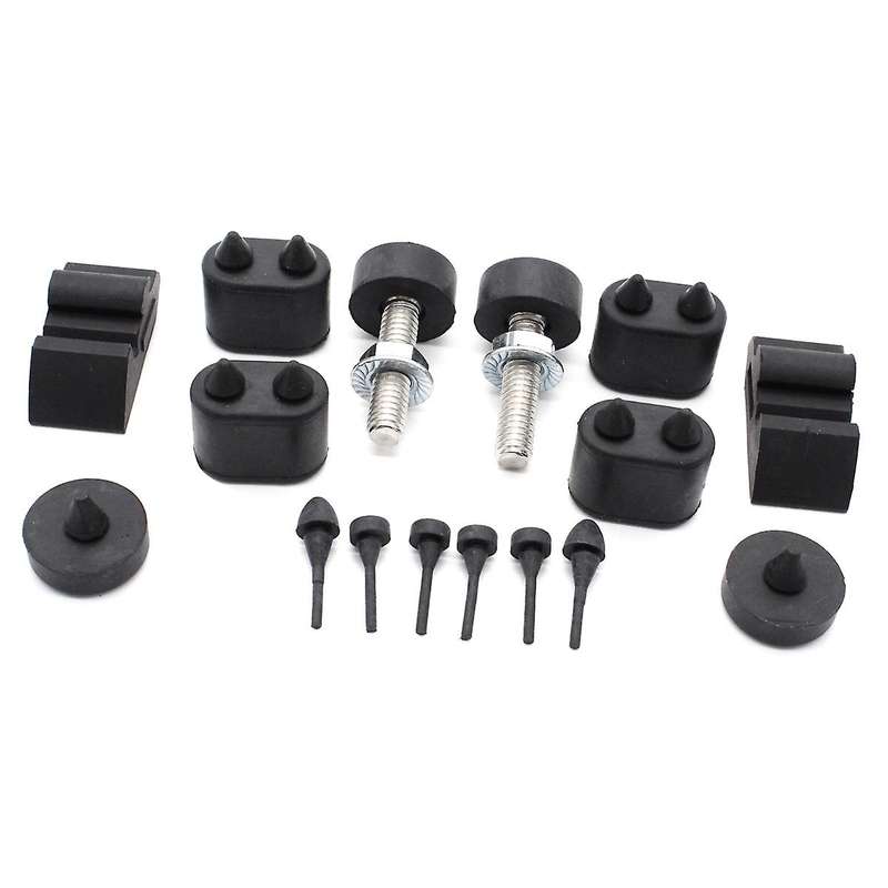 Rubber Stopper Kit + Hood Adjusters for 1967-1981 Stoppers
