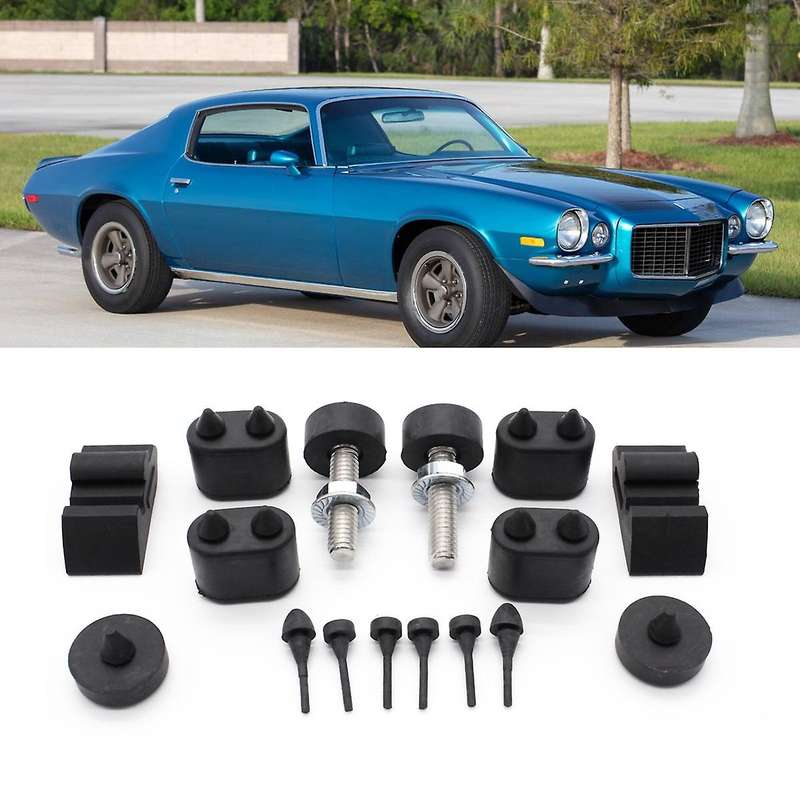 Rubber Stopper Kit + Hood Adjusters for 1967-1981 Stoppers