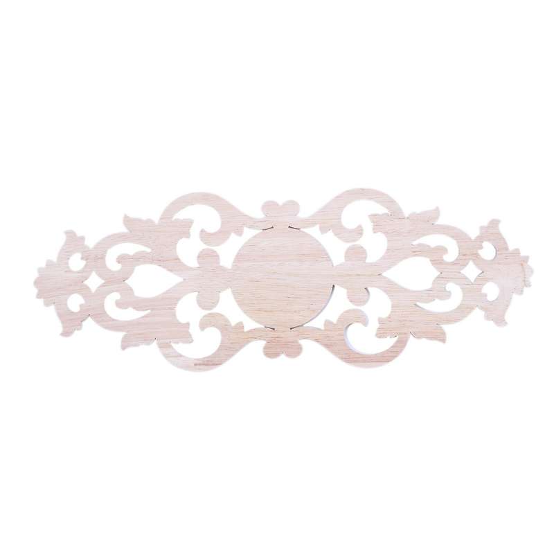 Rubber Wood Carved Applique Retro Furniture Crafts Decor New(40*15cm)