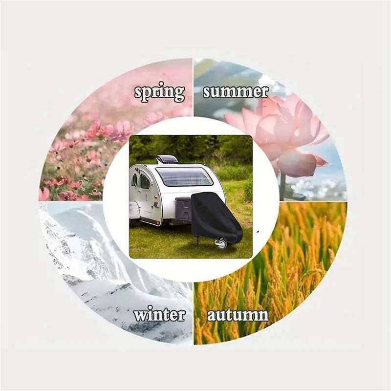 RV Caravan Trailer Hitch Cover Towing Hitch Oxford Cloth Dustproof Rain Snow Protection Hitch Cover