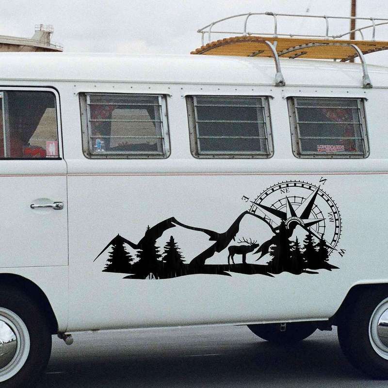RV Motorhome Universal Body Sticker Compatible Car Caravan Trailer