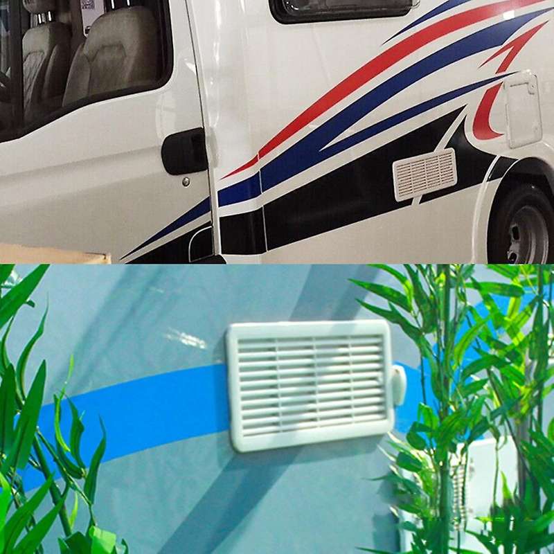 RV Side-Mounted Air Outlet Cover RV Radiator Exhaust Fan RV Dust-Proof Vents for RV Trailers Carava