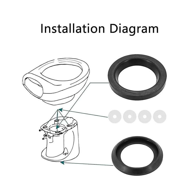 RV Toilet Seal Toilet Seal 34120 Replacement for RV Toilet Parts Toilets Waste Ball Seal Replacement