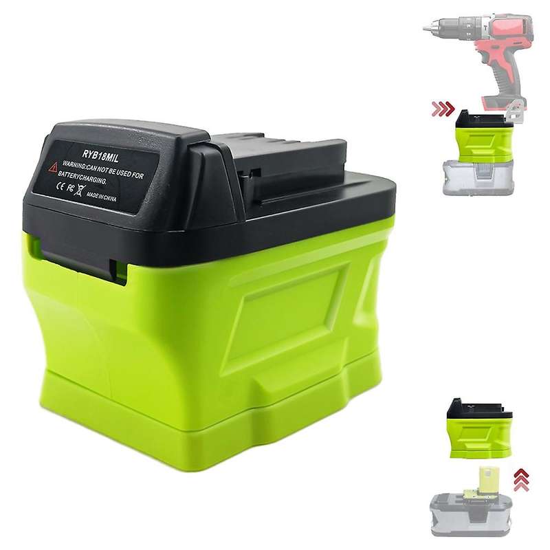 Ryb18mil Battery Adapter for 18v to for 18v, for 18v One+ Battery P107 P108 to Tools