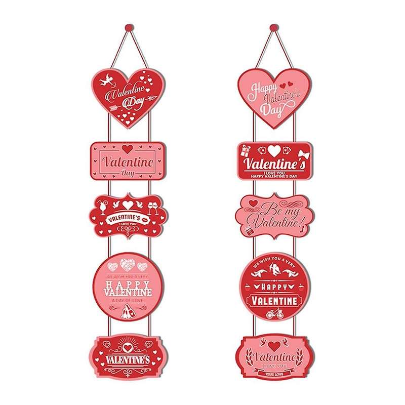 S Day Decoration Door Hanging Banner 'S Day Home Decor Couplets Door Curtains