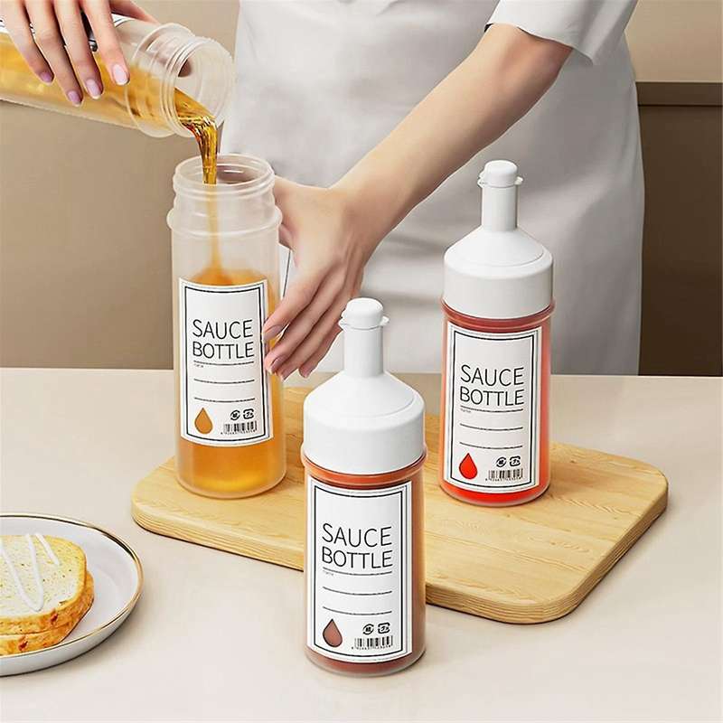 S, Food-Grade Squeeze Sauce Bottle, Seasoning Jar, Multi- Dispensing Bottle, Salad Ketchup Sauce Bot