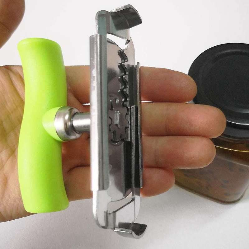 S Shape Handle Arthritis Stainless Steel Lid Can Opener Bottle Opener Multifunctional Adjustable Bot