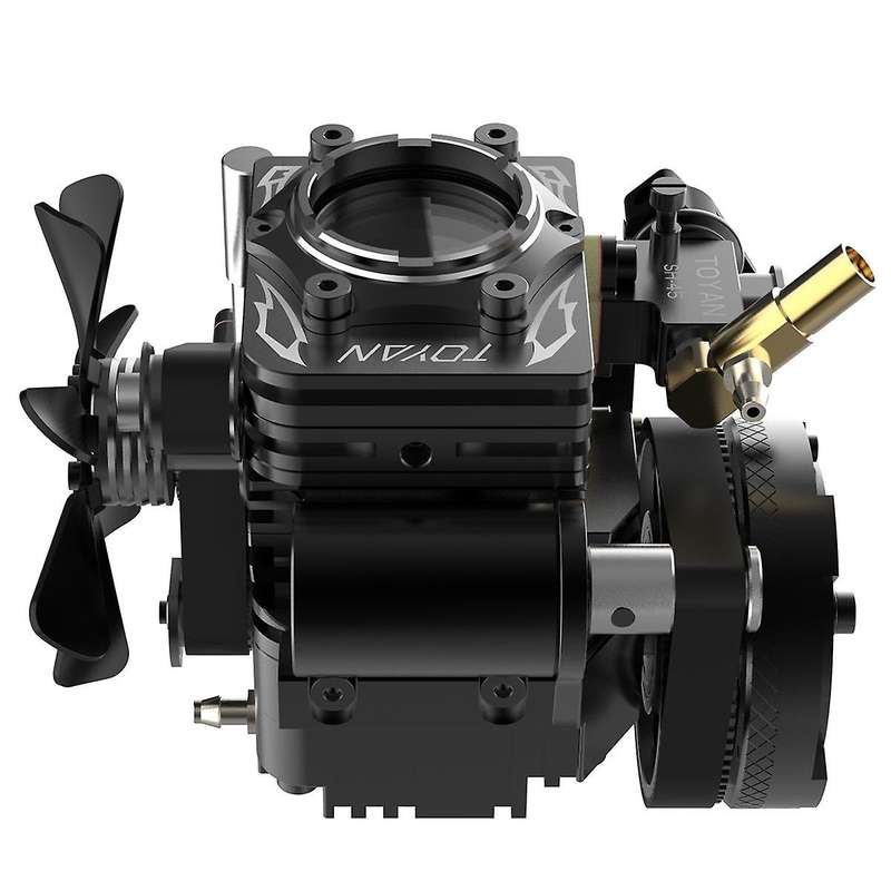 -S100AT Engine with Base Full Kit 4-Stroke Methanol Engine Miniature Transparent Cylinder Head Eng