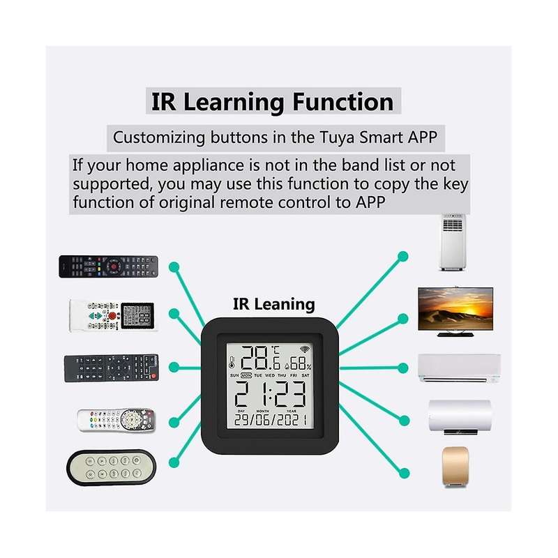 S09A WiFi 3In1 Intelligent Sensor Infrared Remote Control Temperature Humidity Detection IR-Enabled