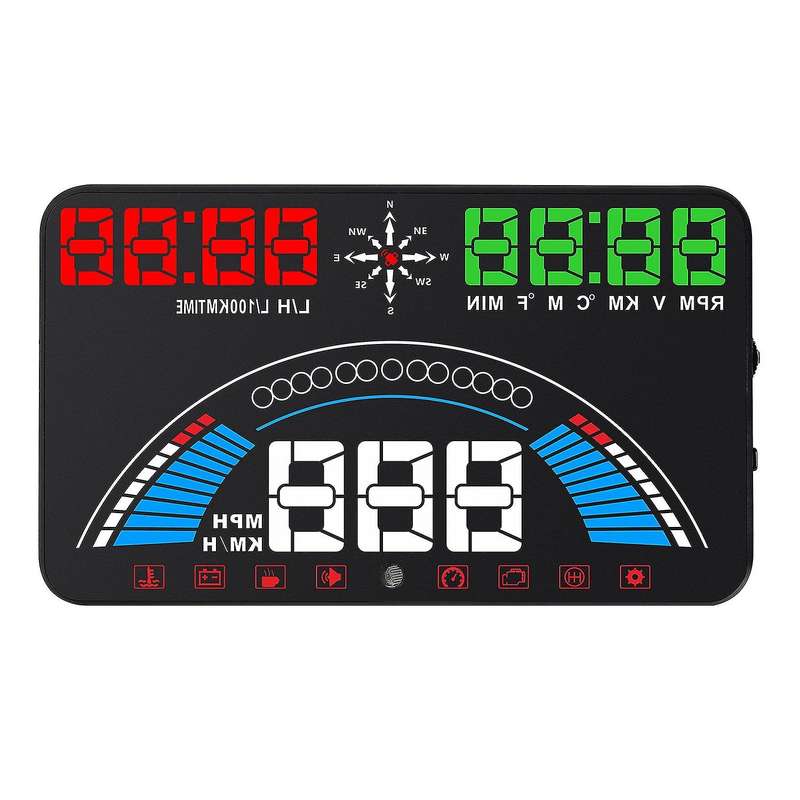 S7 HUD Head Up Display Auto HUD OBD2 Car Speed Projector Vehicle Speeding Warning Fuel Consumption W