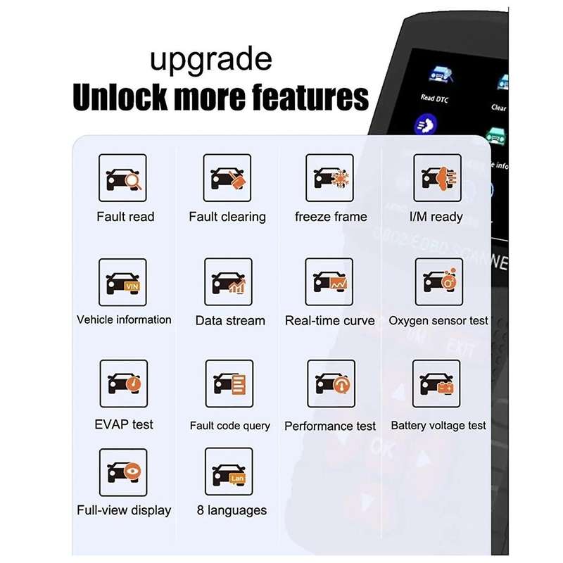 S611 OBD2 Automatic Scanner for Car Clearing Fault Code Reader Professional Car Engine Fault Diagnos