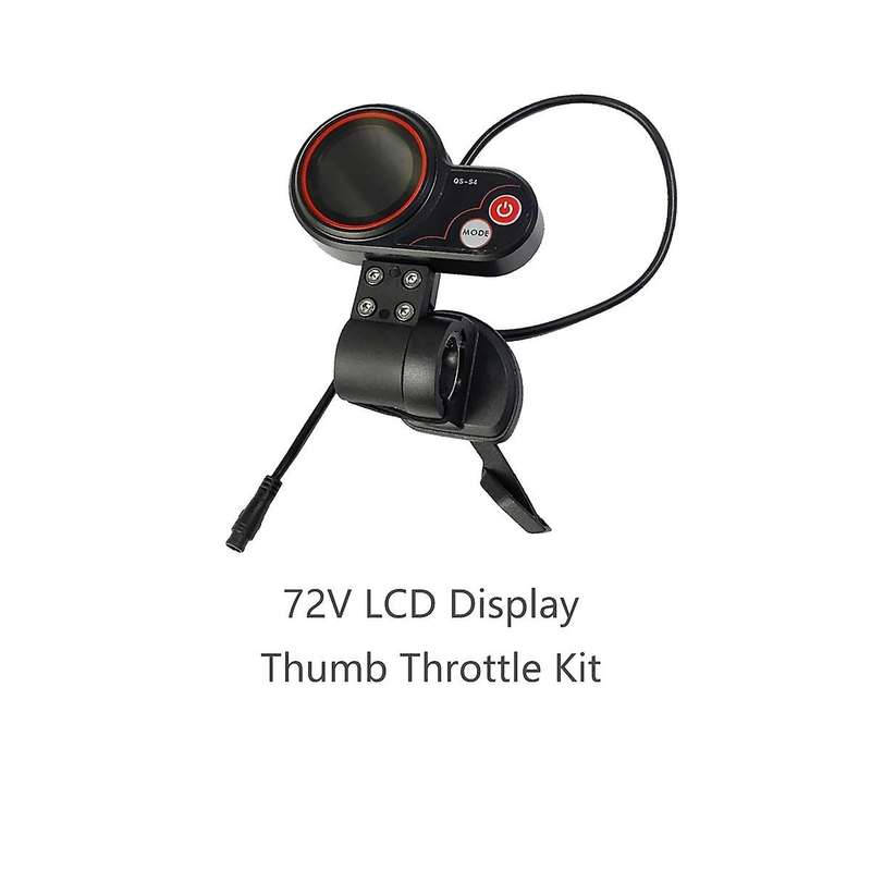 -s4 72v Thumb Throttle Lcd Display Kit Zero 11x Electric Scooter 6pin Display Accessories