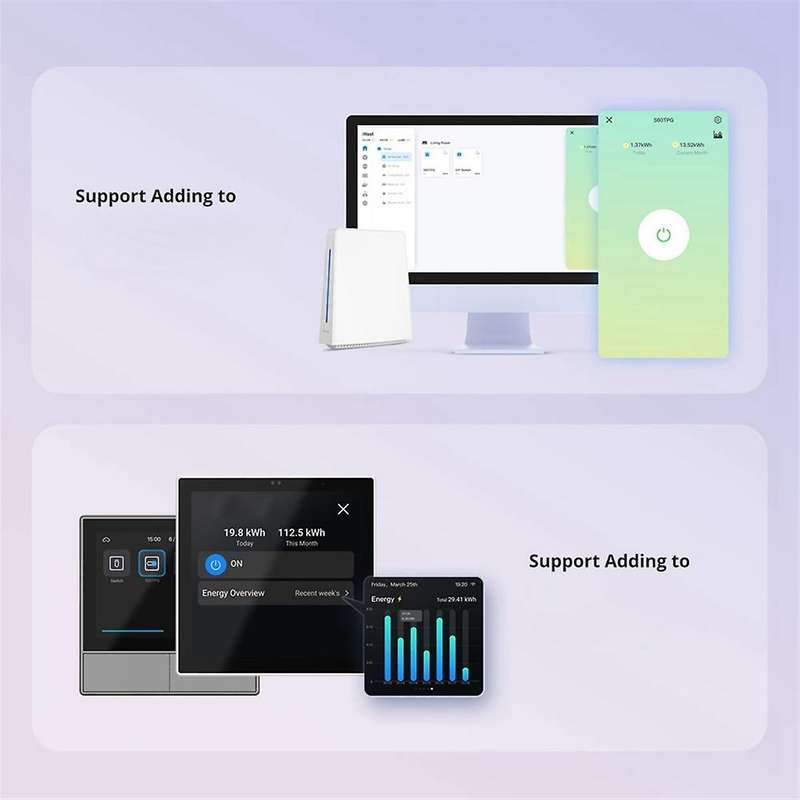 S60TPF Smart WiFi Socket Battery Count Timer Switch Voice Control Multi-Function 1 Hole EU Plug