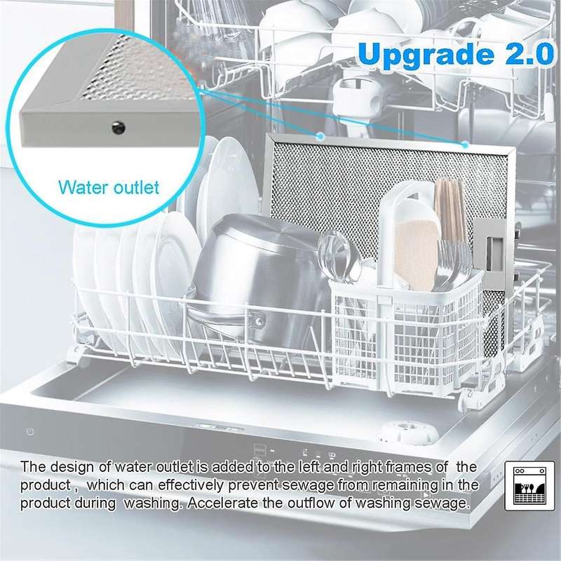 S97018029 Range Hood Filter Replacement for BORAN Range Hood 4-Layer Aluminum Mesh Hood Vent Filter