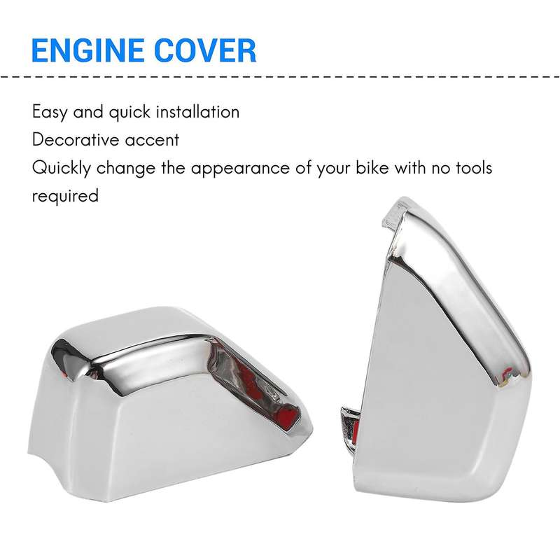 Saddlebag Chrome Guard Covers Engine Protective Rubber Decoration Covers for GL1800 F6B 2018-2020