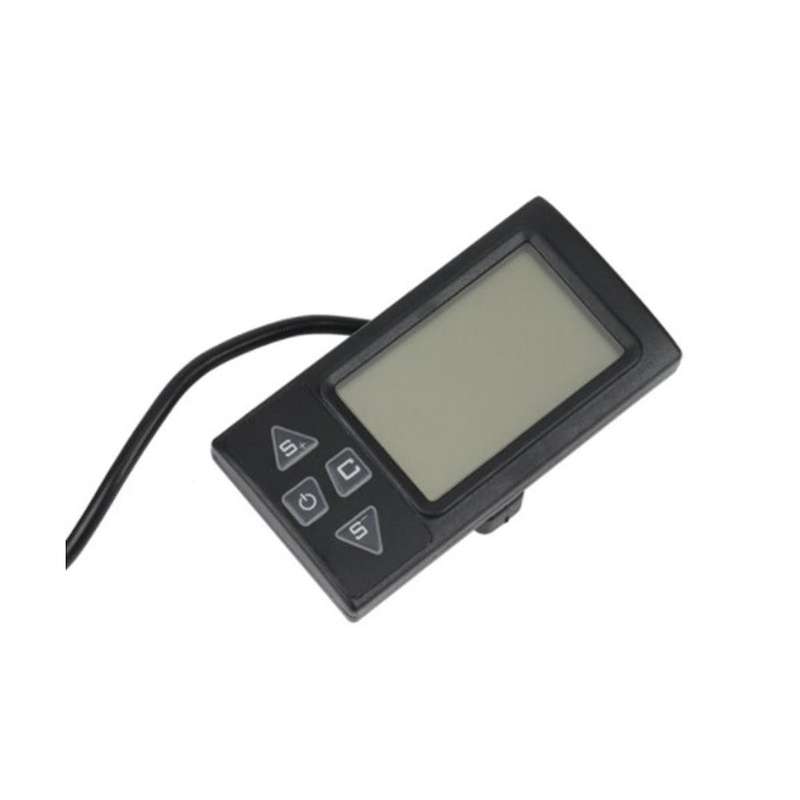 S861 Lcd Ebike Display with Plug for Electric Bike Bldc Controller Control Panel Black 24v-36v