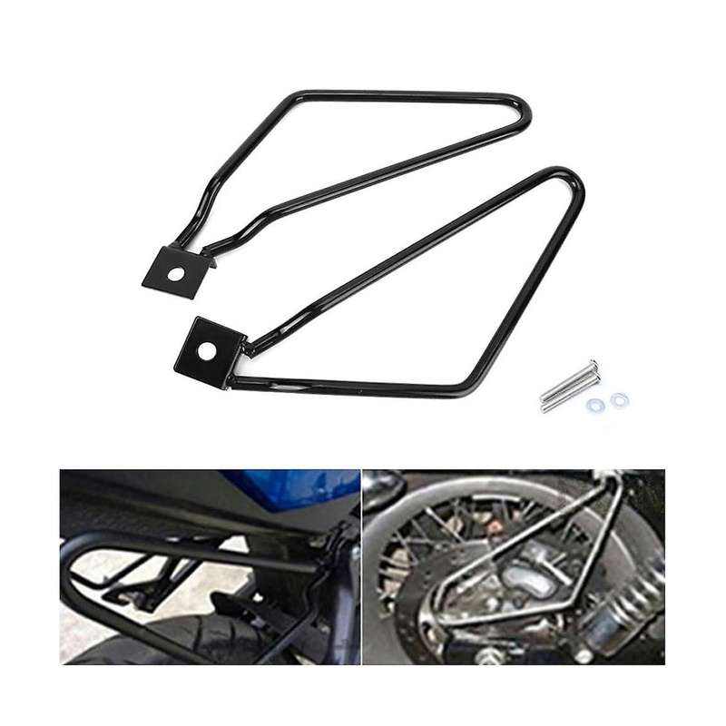 Saddlebag Protective Bracket Saddlebag Bracket Saddlebag Support Rod Handlebar Mount for ,black