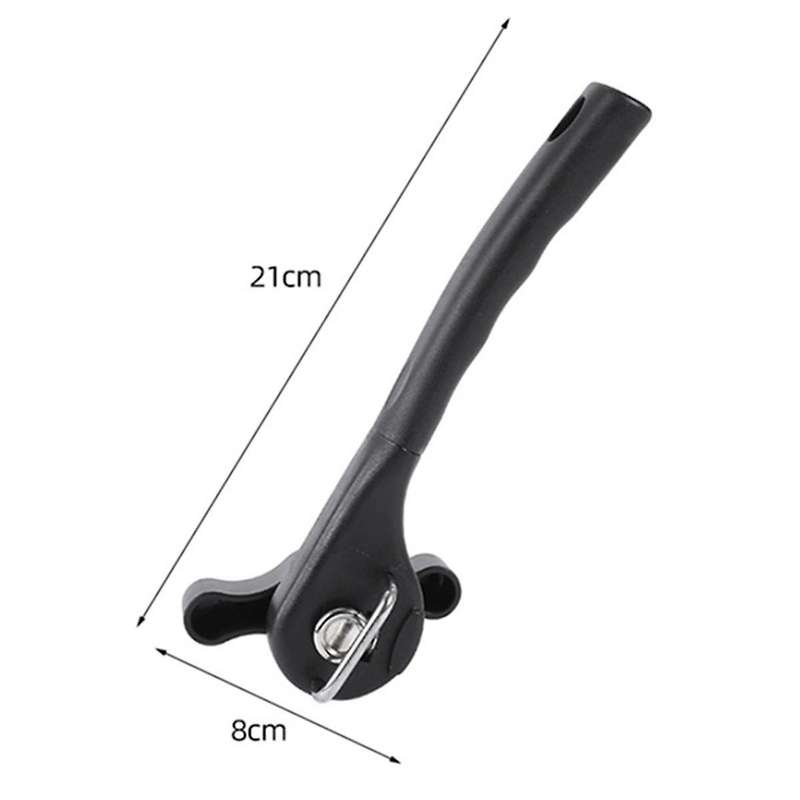 Safe Cut Can Opener, Black Soft Grip Handle