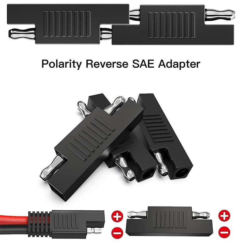 SAE Connector SAE to SAE Polarity Reverse Quick Disconnect Cable Plug Adapter for Solar Panel Batter