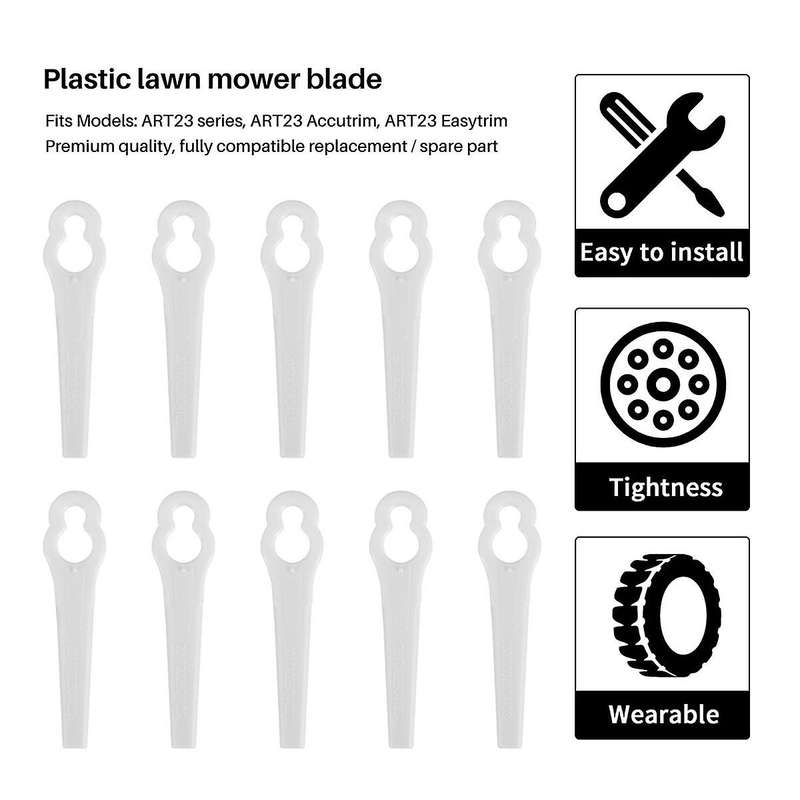 Safety Blades for Art23 Accutrim Easytrim Strimmer/trimmer (pack Of 24)