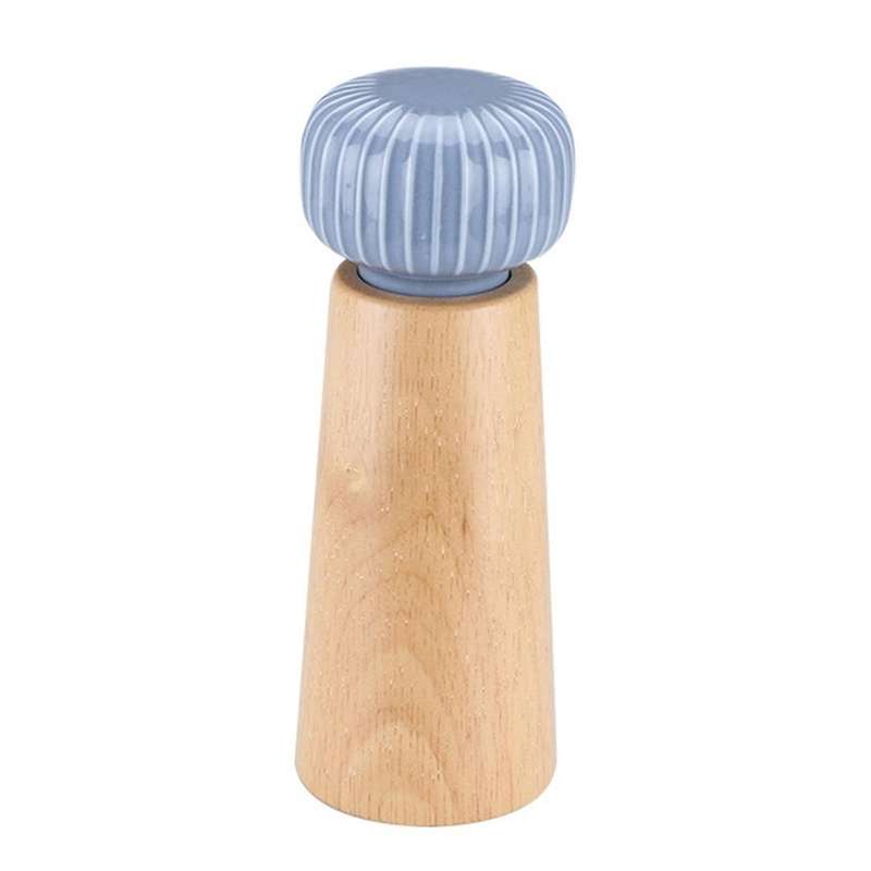 Salt and Pepper Grinder Wood Spice Pepper Mill with Strong Adjustable Core Manual Pepper Shakers Kit