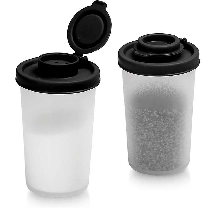 Salt and Pepper Shakers Moisture Proof Travel Spice Set Spice Jar with Covers Lids