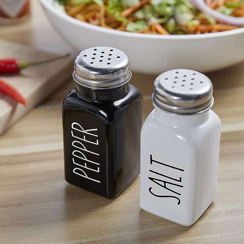 Salt and Pepper Shaker Set Farmhouse Salt Shaker