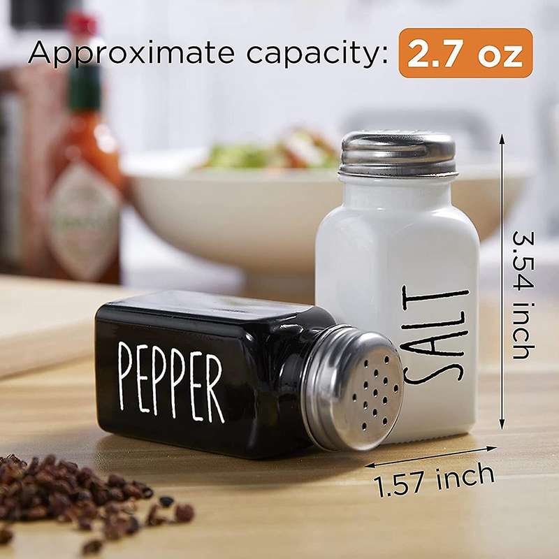 Salt and Pepper Shaker Set Farmhouse Salt Shaker