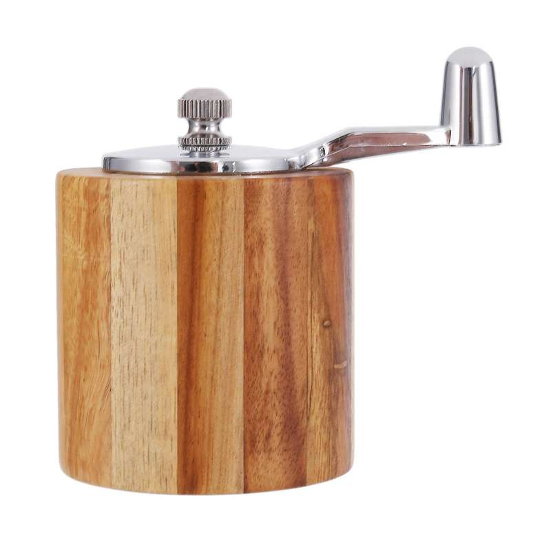 Salt and Pepper Mill, Hand Crank Wood Pepper Grinder Salt Shaker