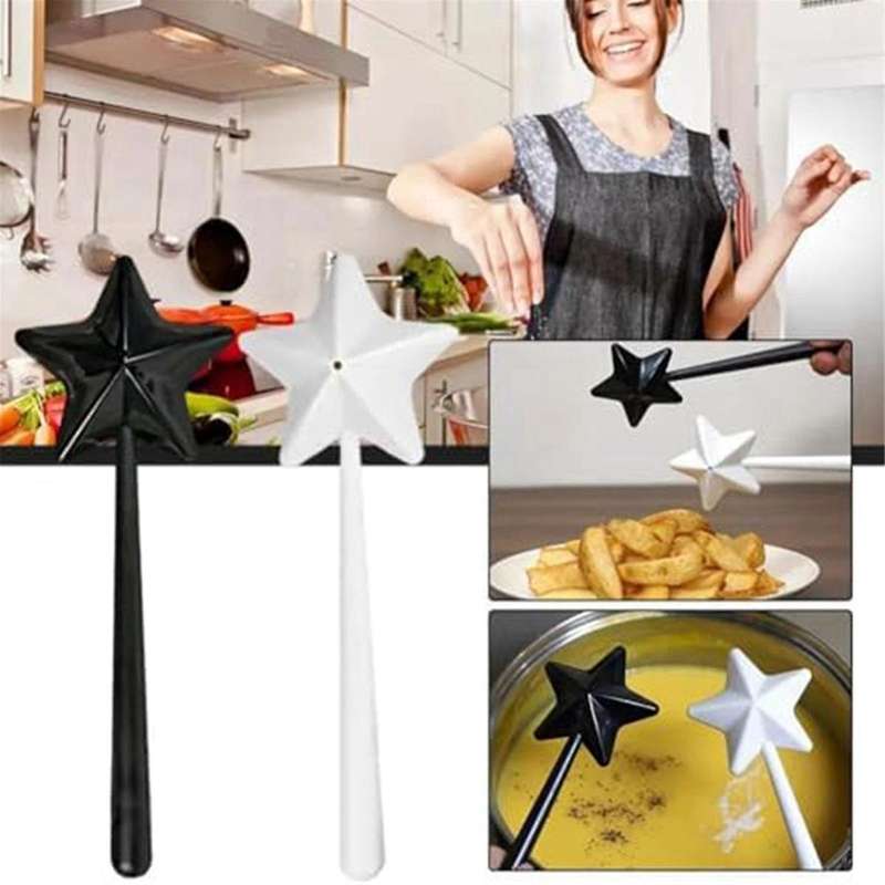Salt and Pepper Shaker Wands Salt and Pepper Wand Shakers, Black and White and Pink, Star Wand Salt