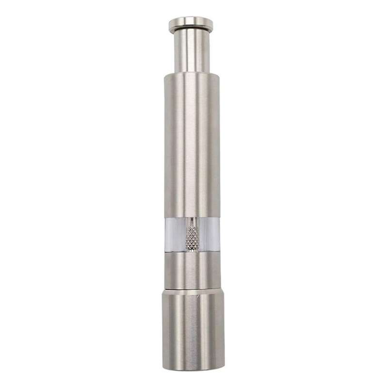 Salt Grinder and Pepper Mill Set for Pepper Sea Salt and Spices with Thumb Button for One Hand Opera