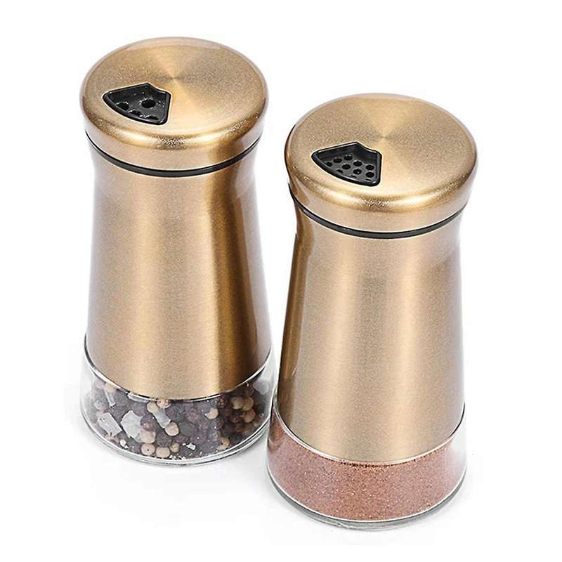 Salt Kitchen Shaker Seasoning Pepper Shakers Dispenser Utensils Container Bottles Stainless Steel Su