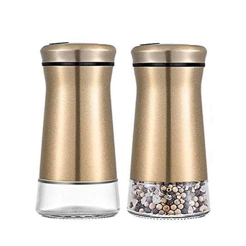 Salt Kitchen Shaker Seasoning Pepper Shakers Dispenser Utensils Container Bottles Stainless Steel Su