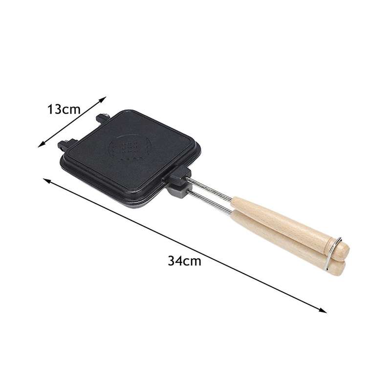 Sandwich Maker Non-stick Pancake Maker Snack Maker Plate Easy to Cast Iron for Pancakes Muffins Brea
