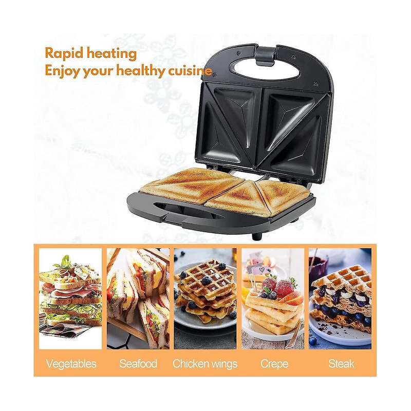 Sandwich Maker Grilled Cheese Machine Tuna,european Household Double Sided Heating Sandwich Maker Eu