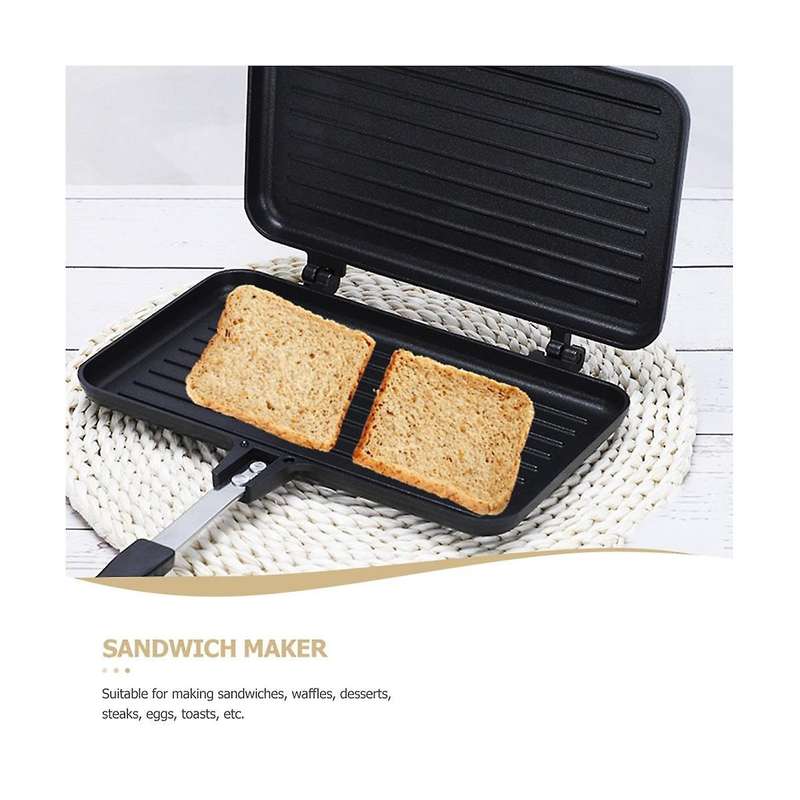 Sandwich Frying Maker, Press Egg Breakfast Double Omelette Cooking Skillet Grilled Griddler Sided Co