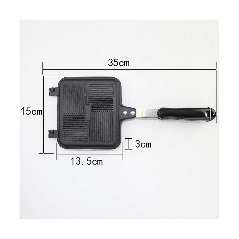 Sandwich Baking Pan, Toast Bread, Double-sided Non-stick Coating Frying Pan, Multi-functional Openi