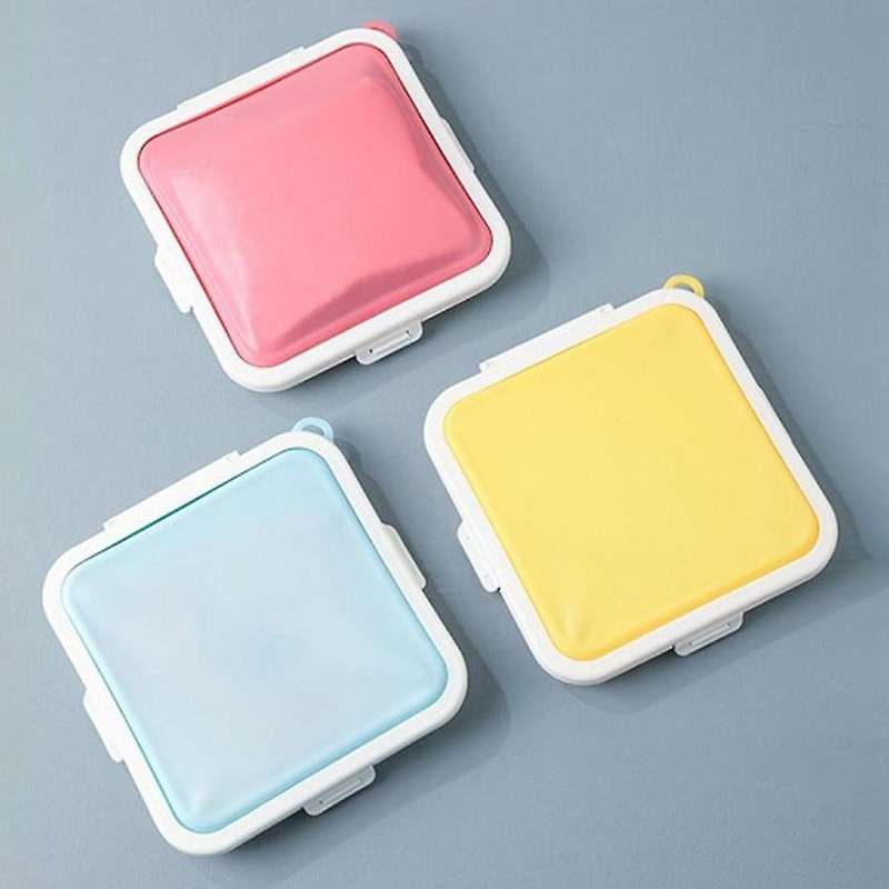 Sandwich Salad Storage Box Silicone Storage Case for Lunch Reusable Food Storage Container Microwave