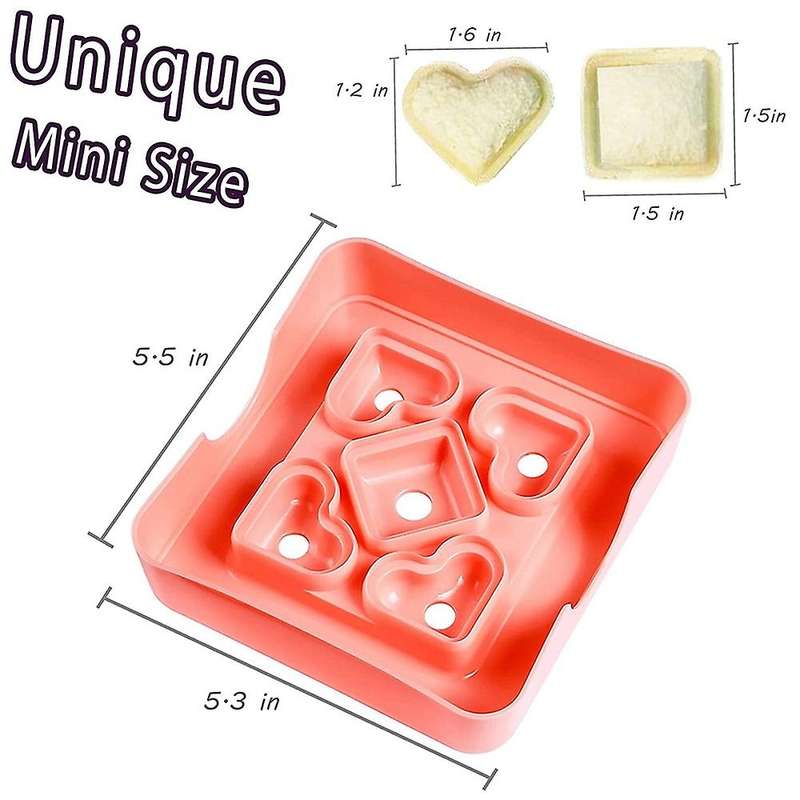 Sandwich Cutter and Sealer for Kids Bread Cutter for Lunch Box Bento Box Snacks Party